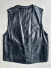 1990s LEATHER WAISTCOAT