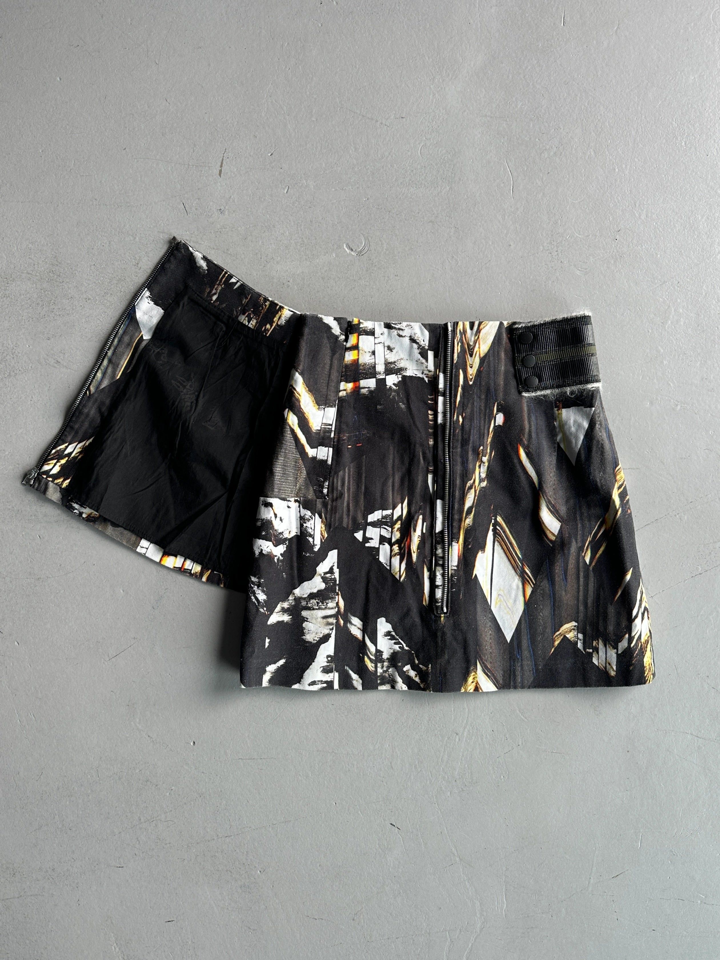 KENZO - F/W 2014 ZIPPED PANEL MINI SKIRT