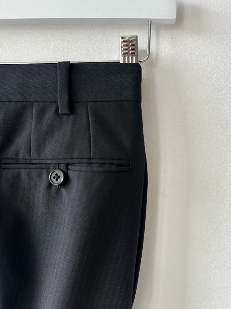 1990s PINSTRIPED TAILORED TROUSERS
