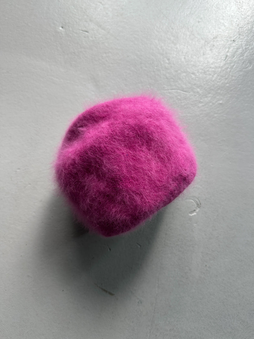 GIORGIO ARMANI - 1990s FUZZY WOOL HAT