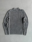 DANIELE ALESSANDRINI - 1990s MOCK NECK RIBBED JUMPER