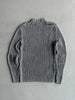 DANIELE ALESSANDRINI - 1990s MOCK NECK RIBBED JUMPER