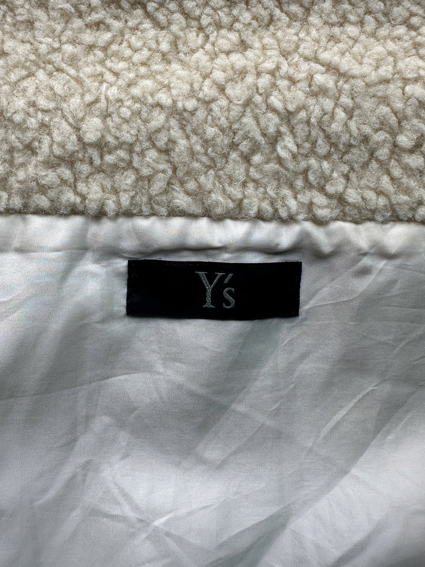 YOHJI YAMAMOTO Y's - A/W 2000 ARCHIVE MINI WRAP FUR SKIRT/COLLAR