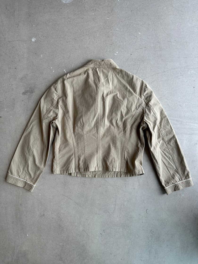 MIU MIU -2003 CROP FIT DOUBLE BREASTED LIGHT JACKET