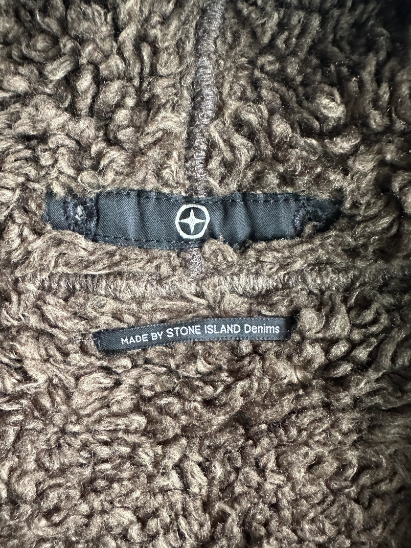 STONE ISLAND DENIMS - A/W 2006 HOODED JACKET WITH REMOVABLE SHEARLING LINING