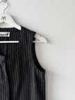 ISSEY MIYAKE HAI - 1980s PINSTRIPED VEST TOP