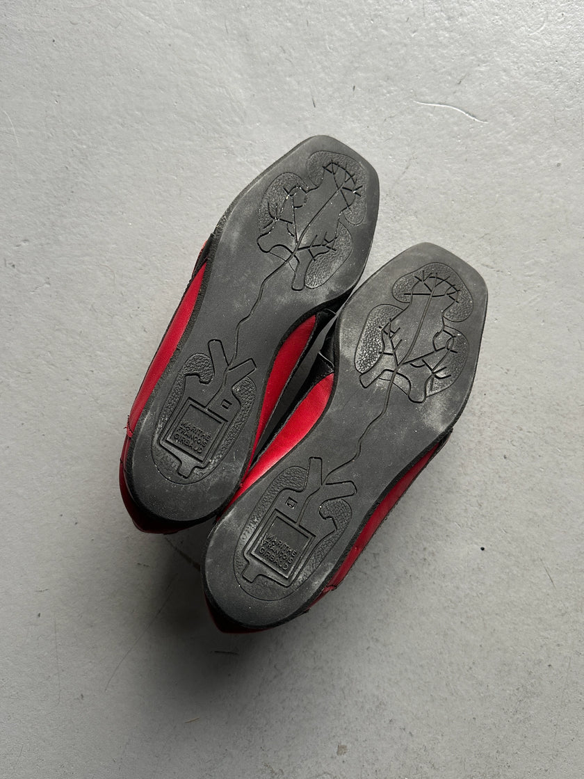 MARITHÉ + FRANÇOIS GIRBAUD - early 2000s SQUARE TOE SLIP ON TRAINERS