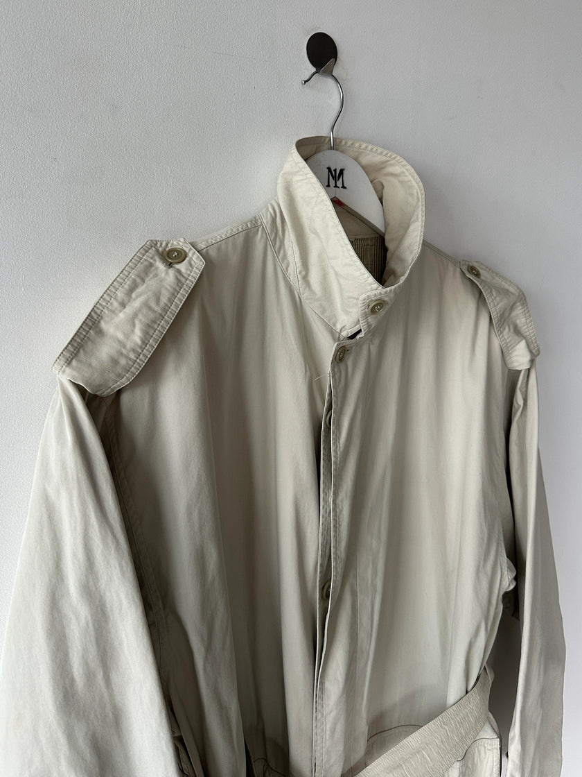ALLEGRI - 1990s MARTIN MARGIELA ERA BELTED LONG TRENCH COAT