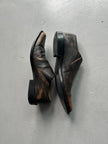 COMME DES GARÇONS - 1990s DISTRESSED LEATHER POINTED SLIP ON SHOES