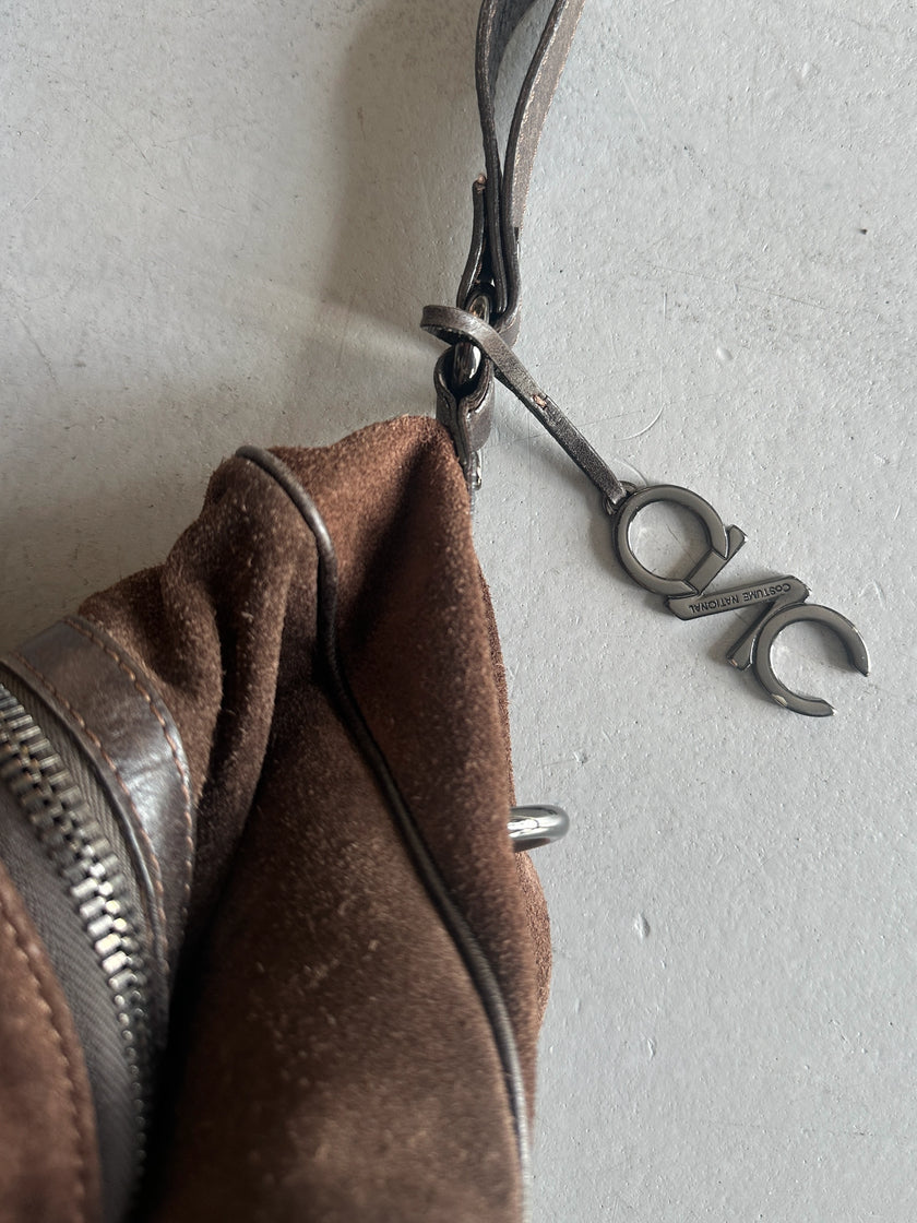 C'N'C COSTUME NATIONAL - F/W 2010 SUEDE LARGE HOBO BAG