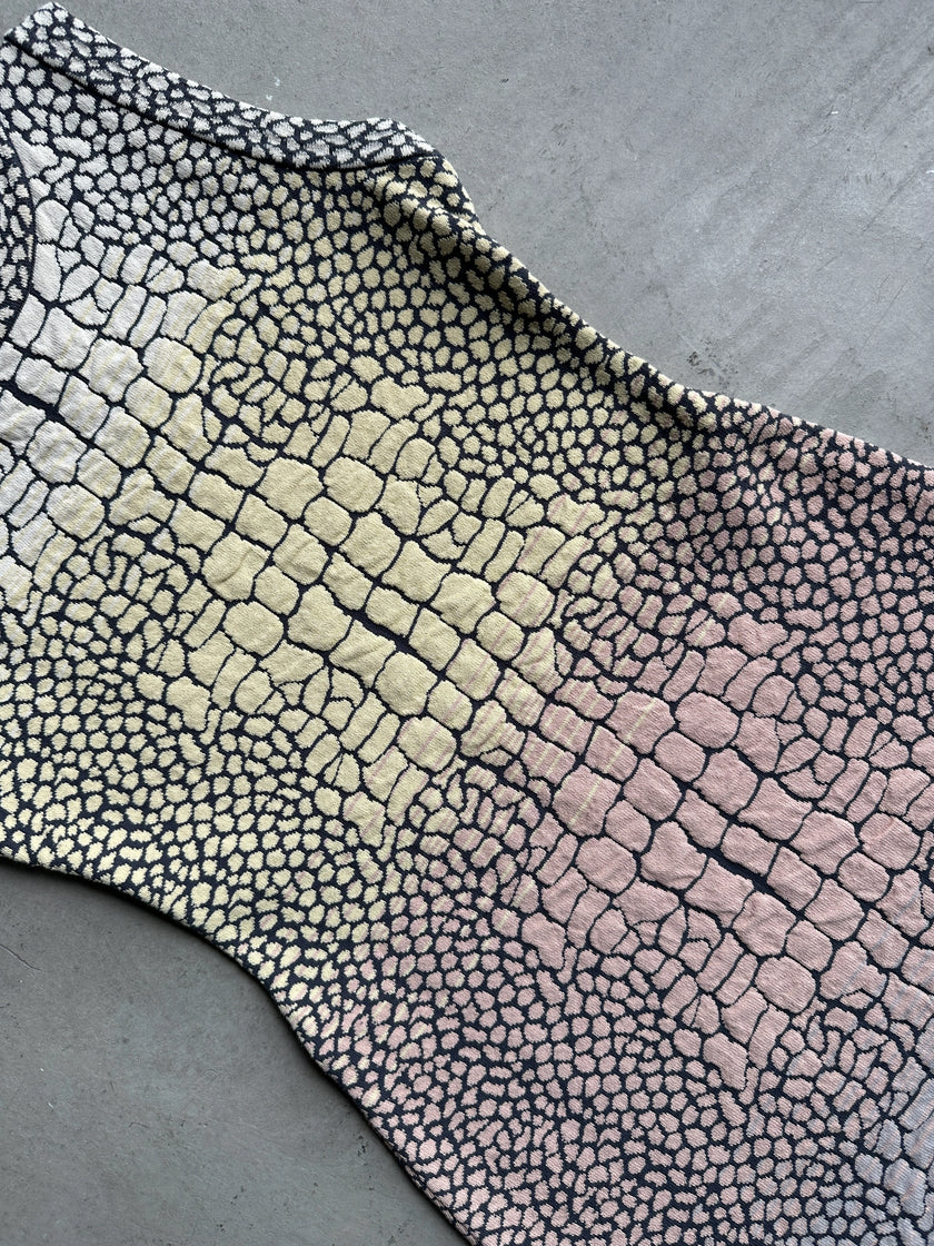 MISSONI -  2000s TURTLE PRINT SLEEVELESS DRESS