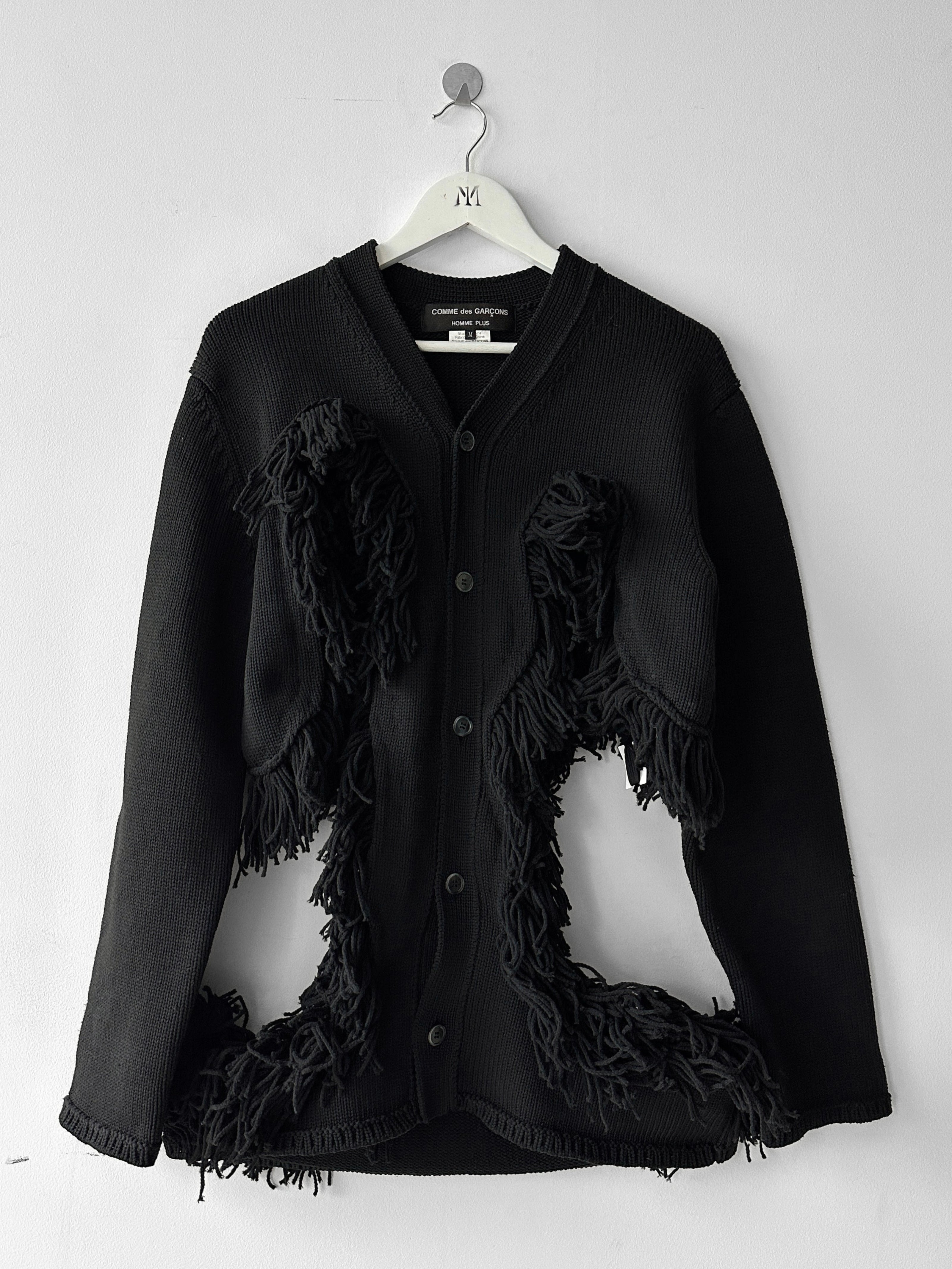 COMME DES GARÇONS - F/W 2023 DECONSTRUCTED CARDIGAN WITH FRINGE