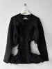 COMME DES GARÇONS - F/W 2023 DECONSTRUCTED CARDIGAN WITH FRINGE