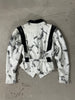 1980s MARBLE PRINT LEATHER JACKET