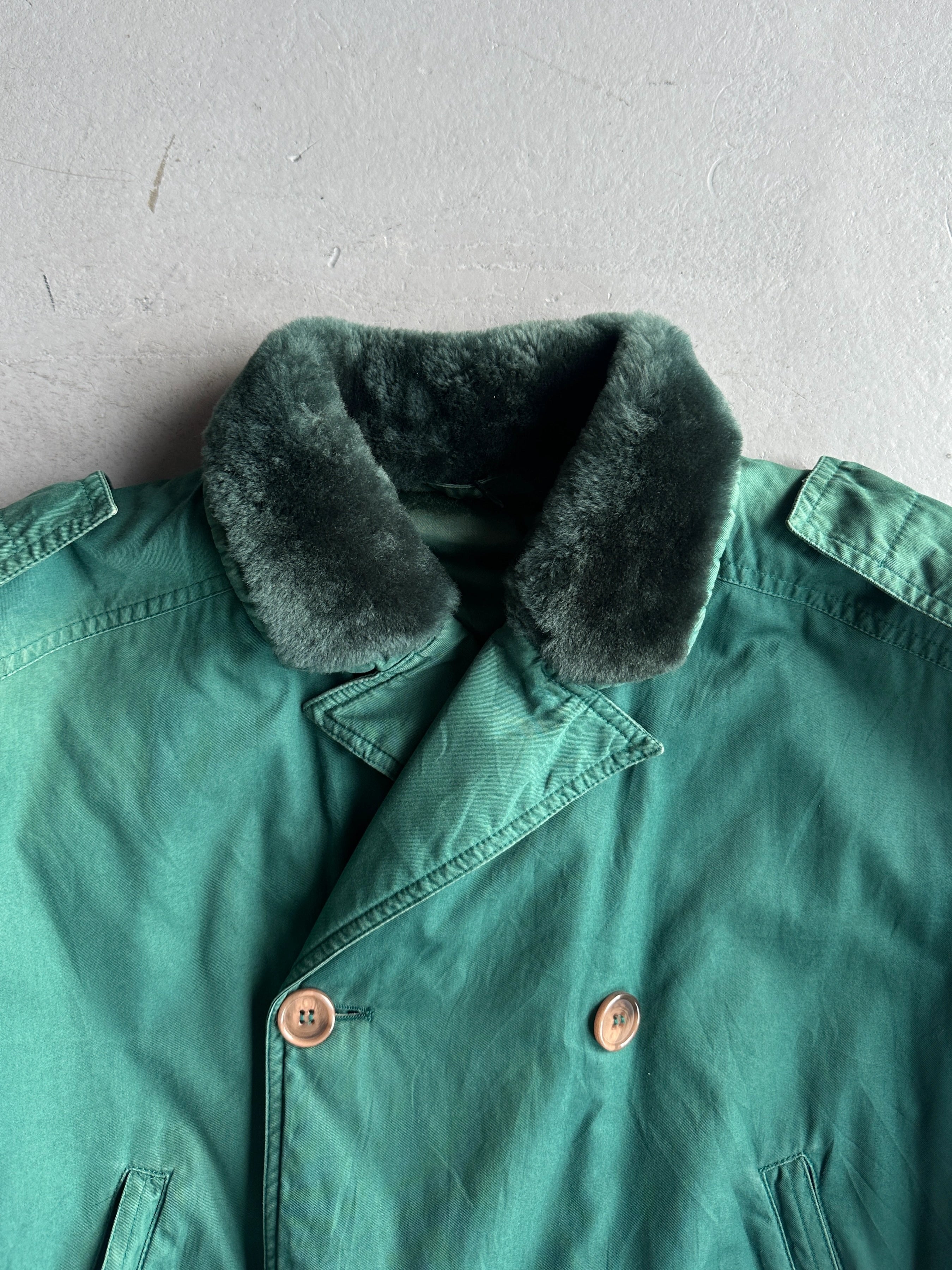 GIANNI VERSACE - 1980s BOMBER JACKET WITH FUR COLLAR