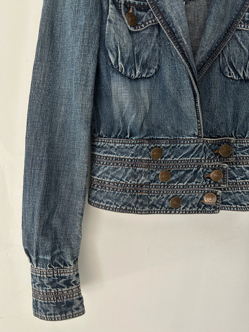 ICEBERG  - S/S 2006 DOUBLE BREASTED WAIST DENIM JACKET