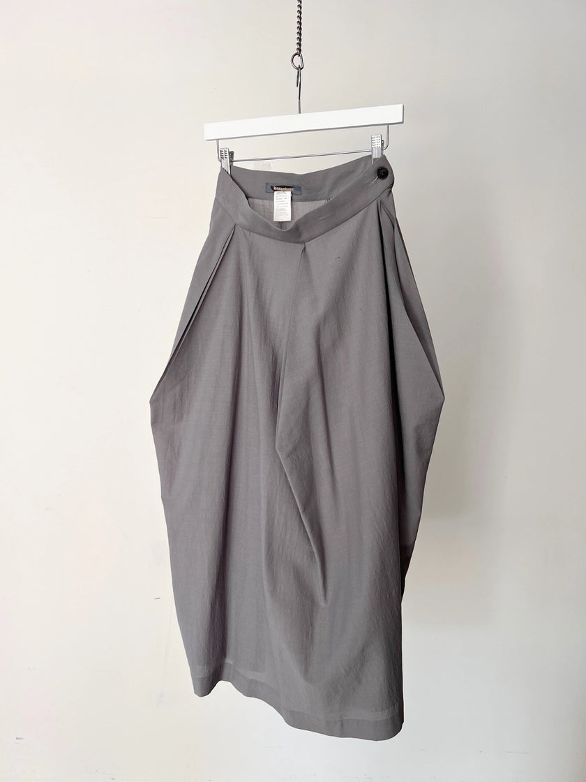 ISSEY MIYAKE - 1980s ARCHITECTURAL HIGH WAIST MAXI SKIRT