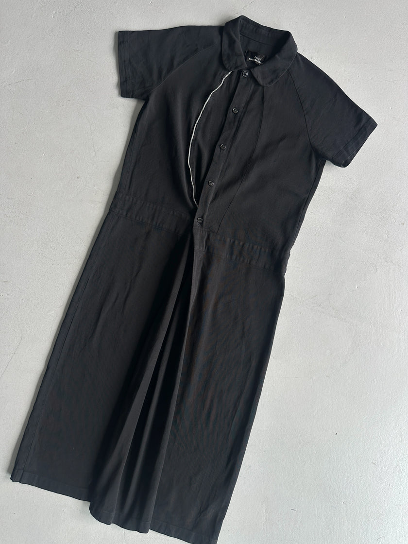 COMME DES GARÇONS TRICOT - 2000s COLLARED MAXI DRESS