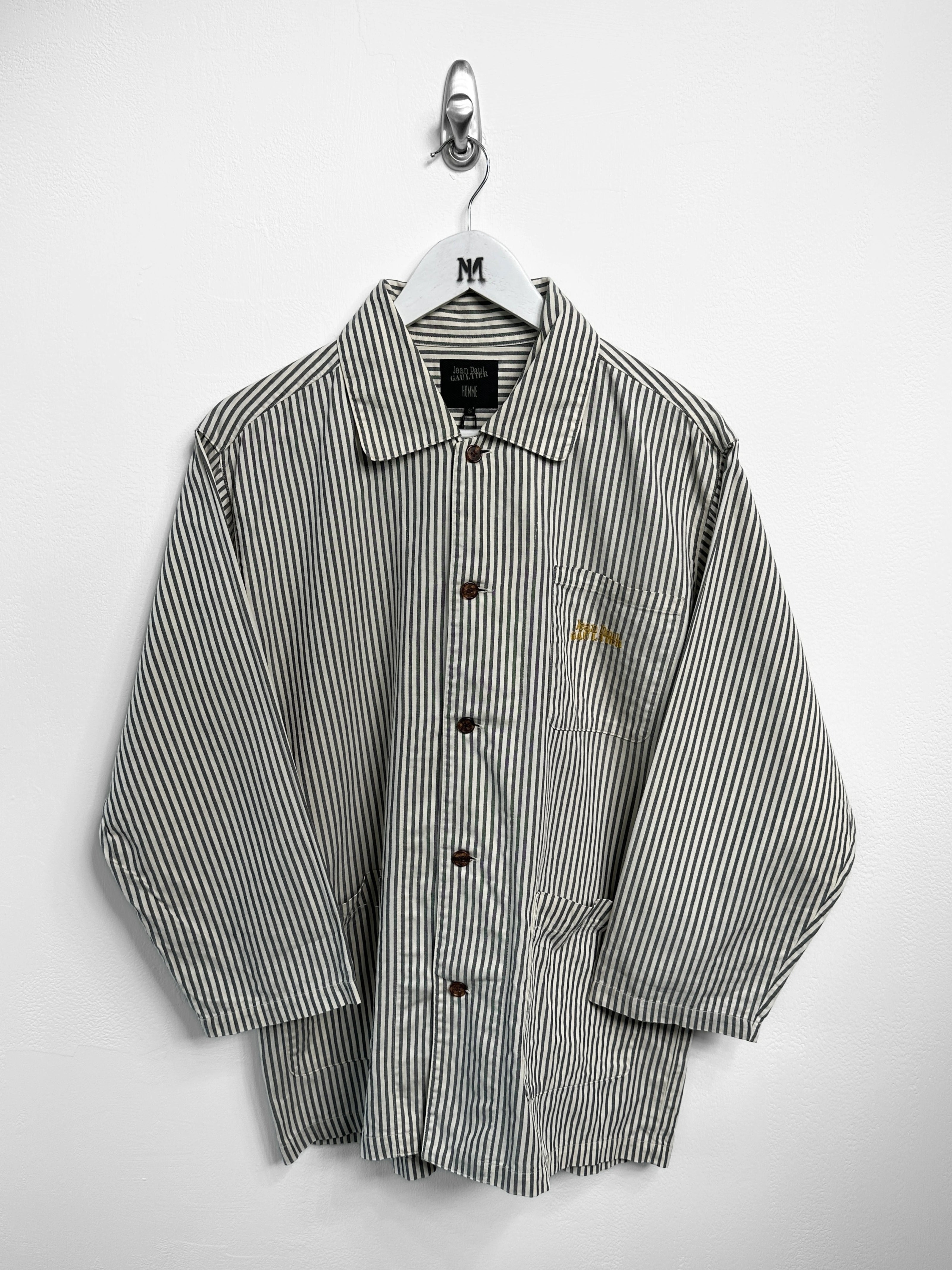 JEAN PAUL GAULTIER - 1990s RELAXED FIT STRIPED SHACKET