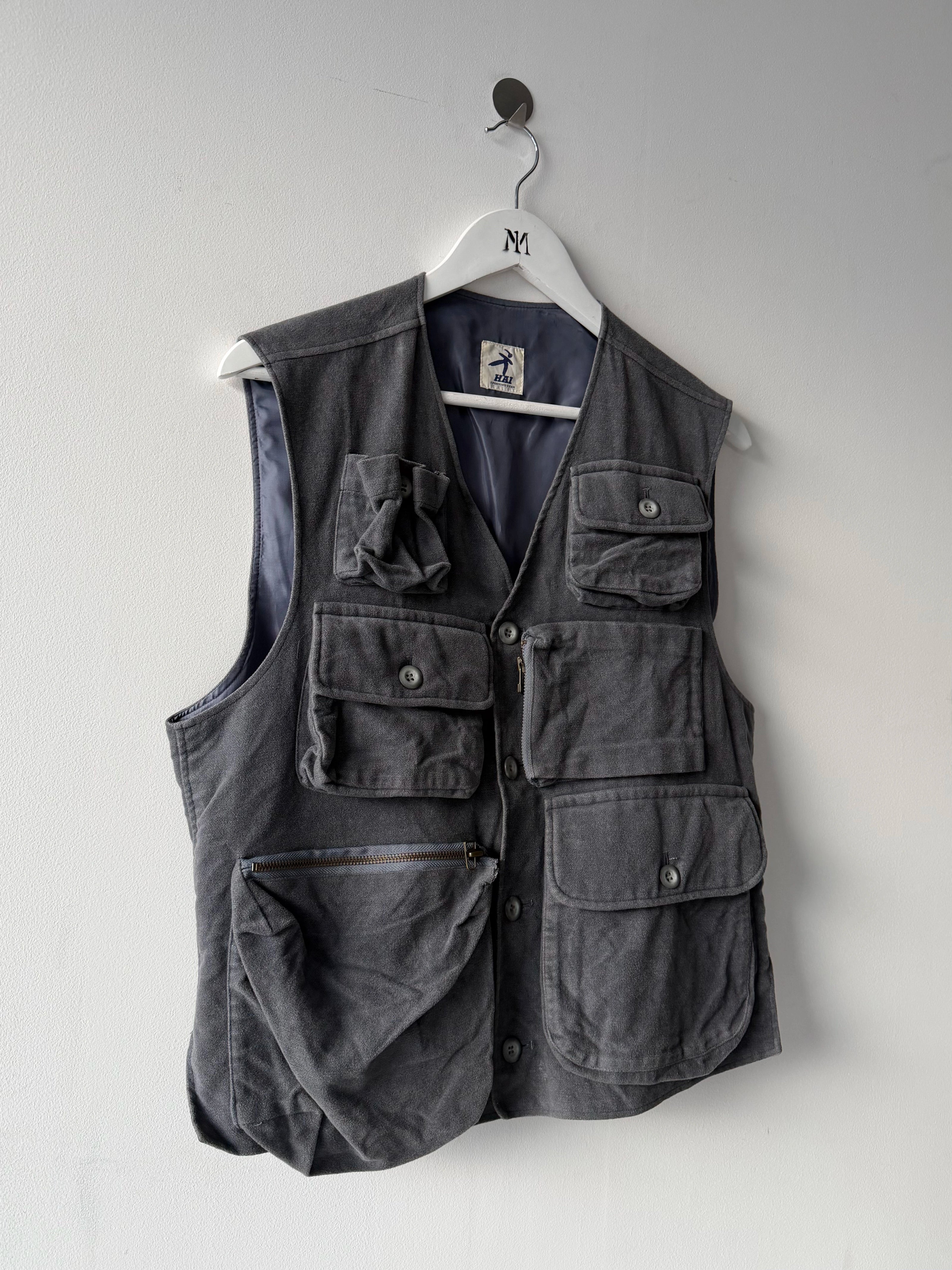 ISSEY MIYAKE HAI - 1980s CARGO VEST GILET JACKET