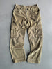 1990s WIDE LEG CORDUROY PANELS CARGO TROUSERS