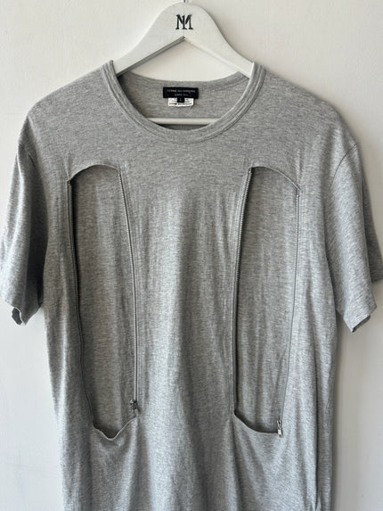 COMME DES GARÇONS HOMME PLUS - A/W 2014 CUT OUT FRONT T-SHIRT