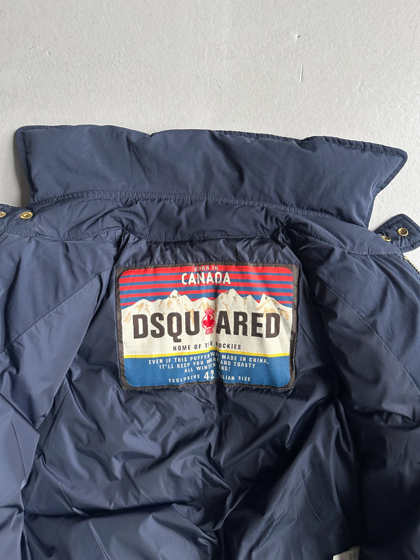 DSQUARED2 - F/W 2009 CROP FIT MULTI ZIP PUFFER BOMBER JACKET
