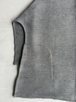 ISSEY MIYAKE - 2000s FUNNEL NECK PLEATED CARDIGAN