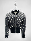 MARITHÉ + FRANÇOIS GIRBAUD x CLOSED - 1980s PANELED WAIST SHEER ZIPPED JACKET