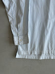 COMME DES GARÇONS - F/W 2009 OVERSIZED STRIPED SHIRT WITH ZIP CONTRASTING PANEL