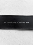 GIANFRANCO FERRÉ - late 1990s WIDE SUEDE BELT WITH DOUBLE PRONG BUCKLE