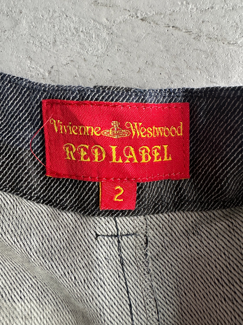 VIVIENNE WESTWOOD - 2000s SCULPTURAL LINEN TROUSERS