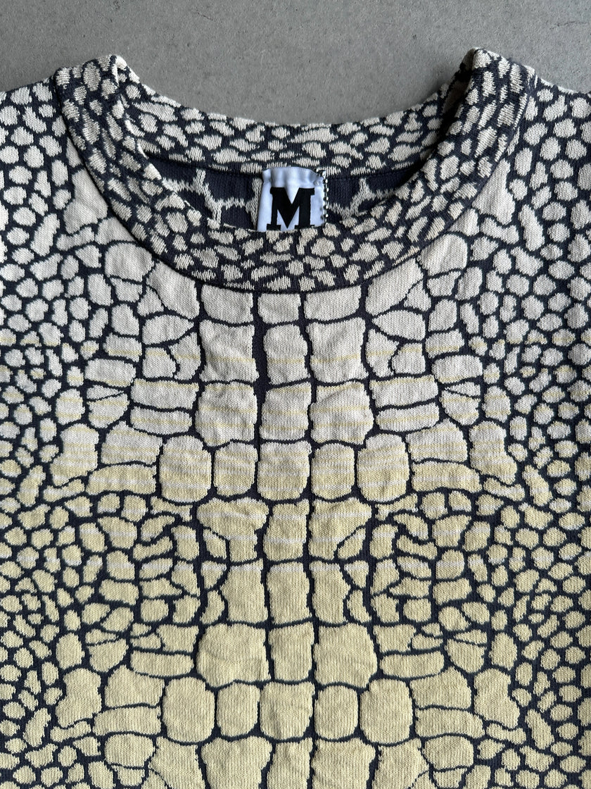 MISSONI -  2000s TURTLE PRINT SLEEVELESS DRESS