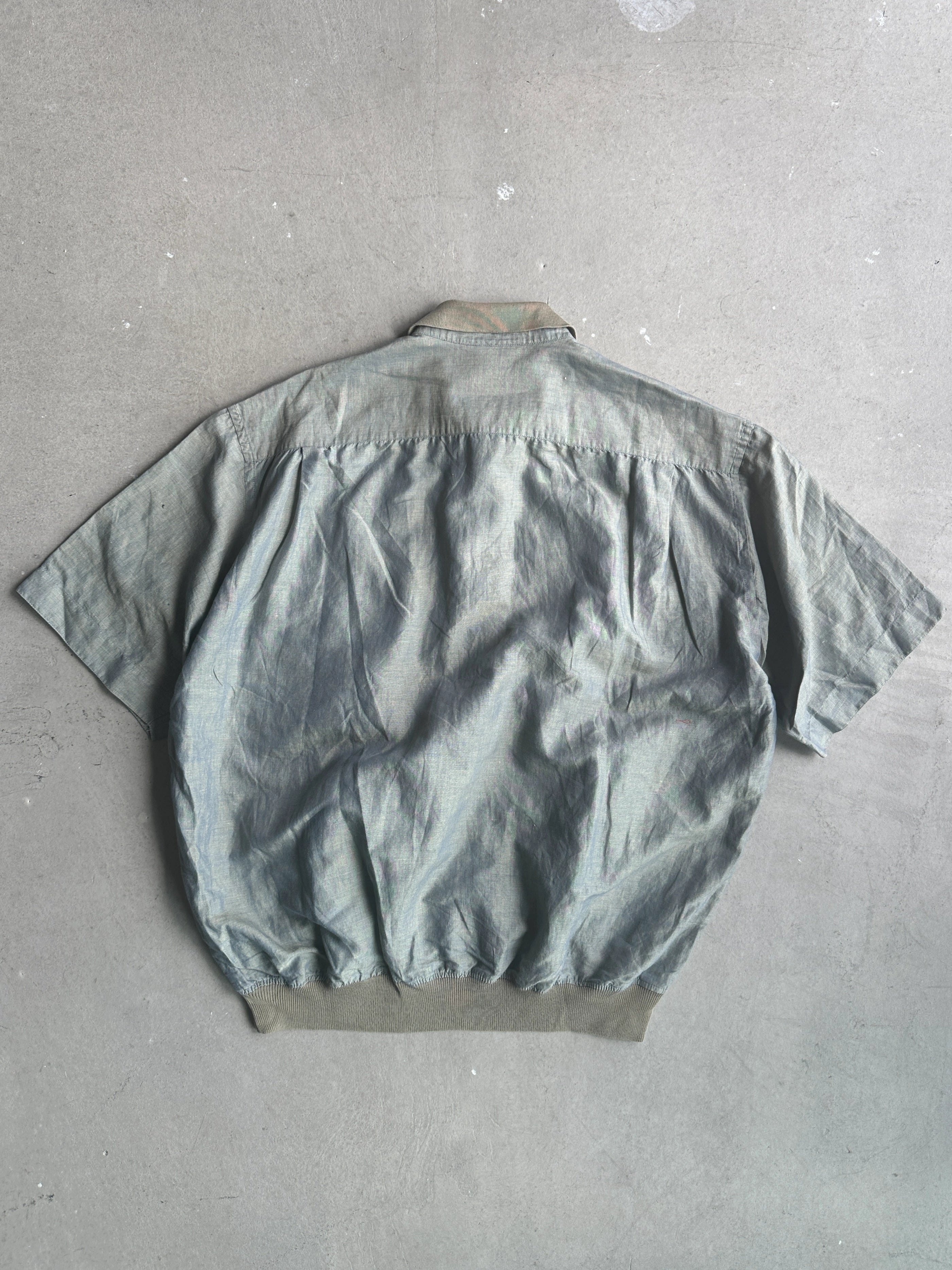 1980s LINEN POLO T-SHIRT