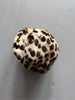 GIORGIO ARMANI 1990s LEOPARD PRINT FAUX FUR CLOCHE HAT