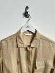 ITALIAN LABEL 1980s LINEN BLOUSON JACKET