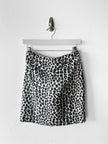 VERSUS BY GIANNI VERSACE - F/W 1994 LEOPARD PRINT FAUX FUR MINI SKIRT