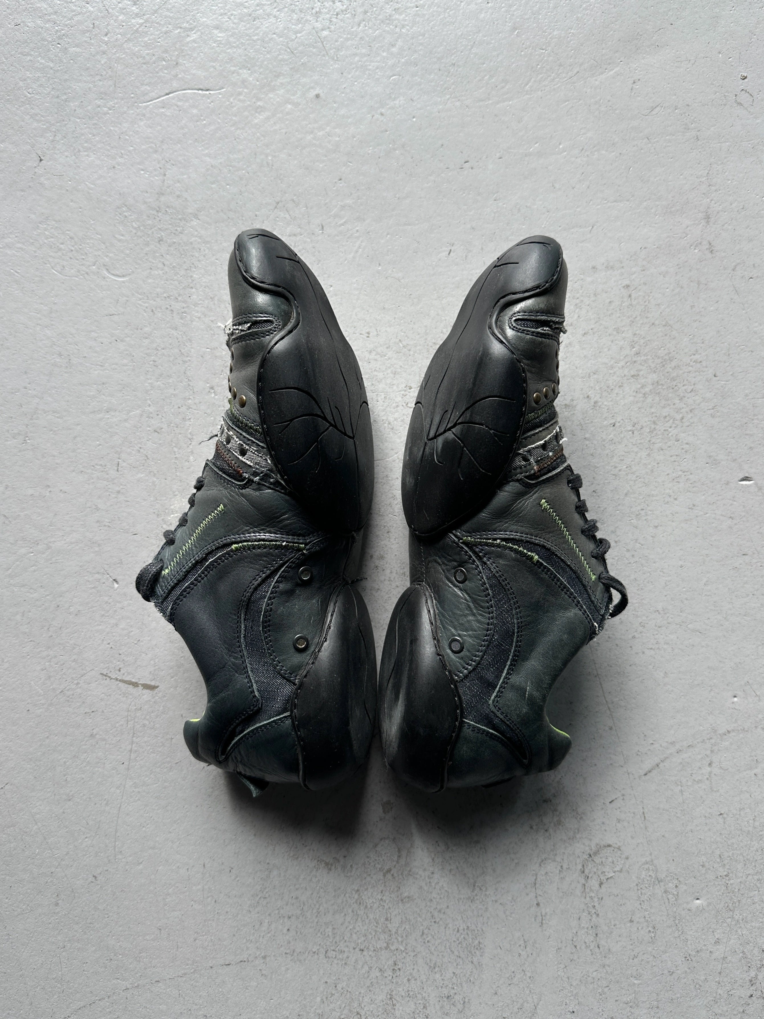 MARITHÉ + FRANÇOIS GIRBAUD - early 2000s ROUND TOE LEATHER SNEAKERS