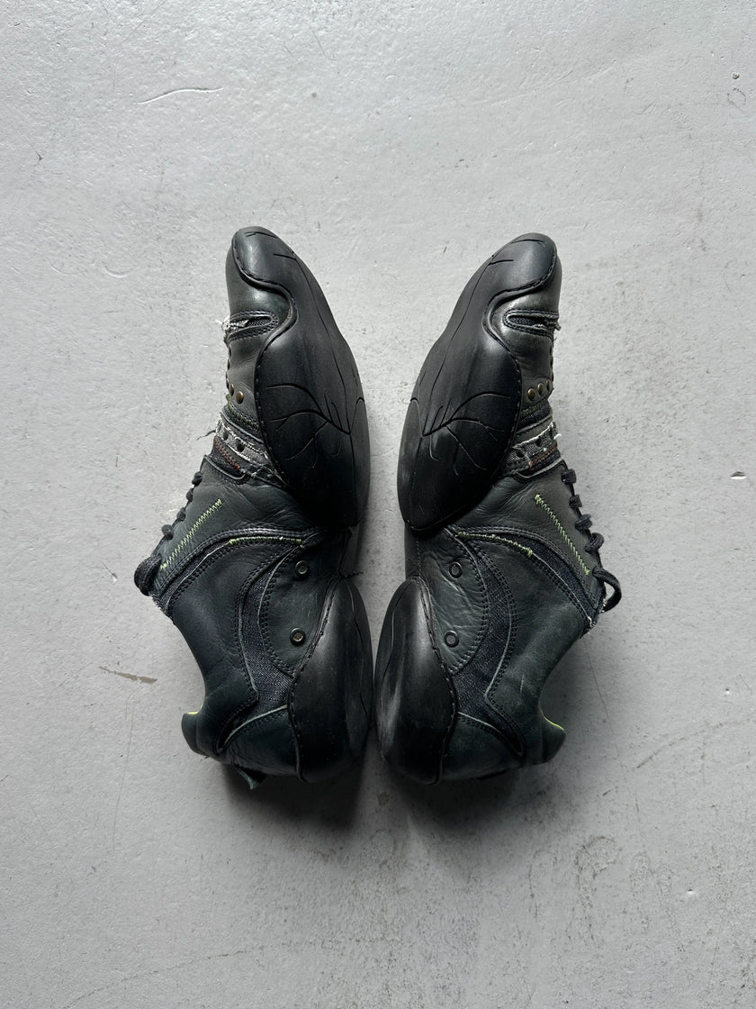 MARITHÉ + FRANÇOIS GIRBAUD - early 2000s ROUND TOE LEATHER SNEAKERS
