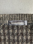 ISSEY MIYAKE - 1980s V NECK CHUNKY KNIT BOXY FIT JUMPER