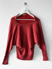 ISSEY MIYAKE - 1980s SCULPTURAL LONG SLEEVE TOP
