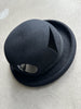 EMPORIO ARMANI - 2000s BOWLER HAT WITH GEOMETRIC CUT