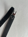 GIANFRANCO FERRÉ - early 2000s LEATHER BELT WITH HOOK BUCKLE DETAIL