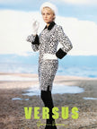 VERSUS BY GIANNI VERSACE - F/W 1994 LEOPARD PRINT FAUX FUR MINI SKIRT