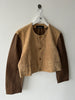 COMME DES GARÇONS - F/W 1990 CROP FIT BLAZER WITH QUILTED SLEEVE