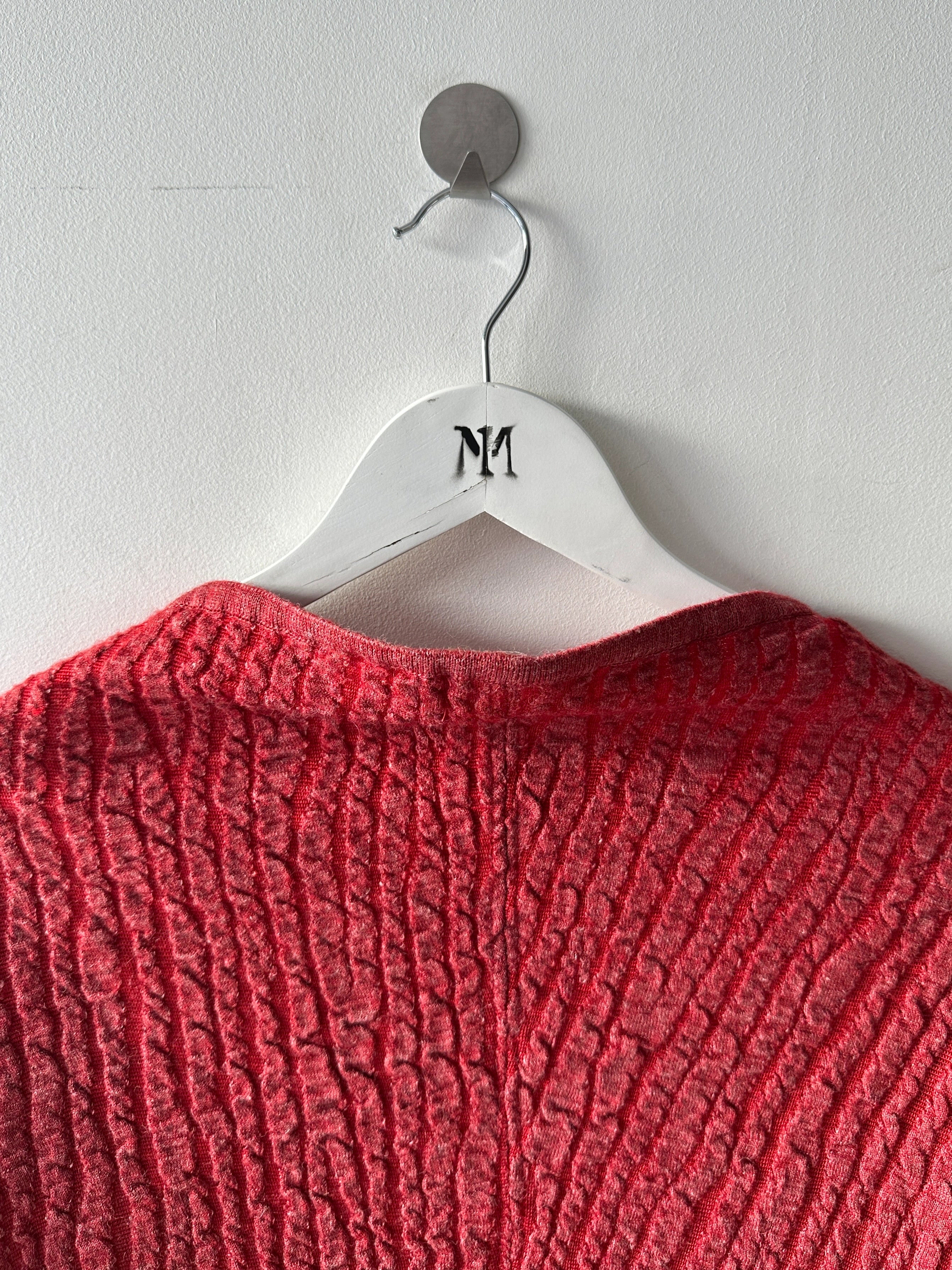 ISSEY MIYAKE - 1980s SCULPTURAL LONG SLEEVE TOP