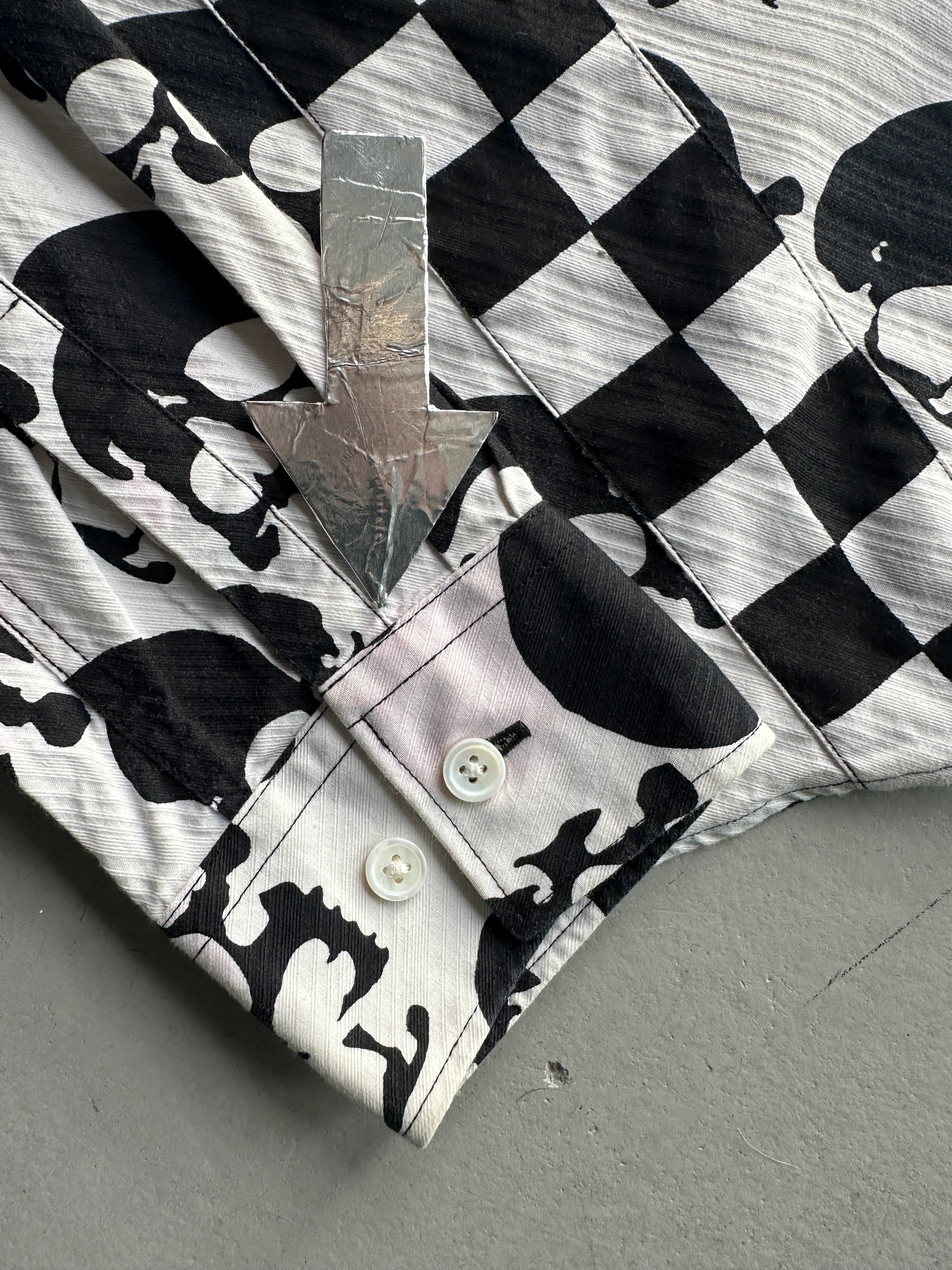 COMME DES GARÇONS SHIRT - S/S 2011 ALL OVER SKULL PRINT LONG SLEEVE SHIRT