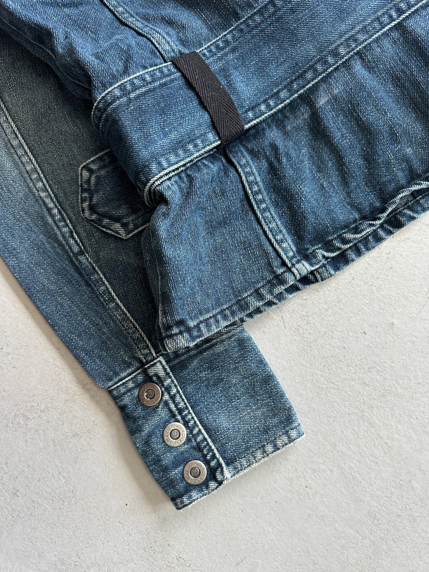 ARMANI EXCHANGE - 2000s BELTED DENIM JACKET