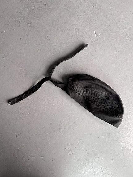 GIORGIO ARMANI – 1990s LEATHER HEAD WRAP