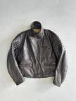 ARMANI JEANS - 1990s LEATHER BOMBER JACKET